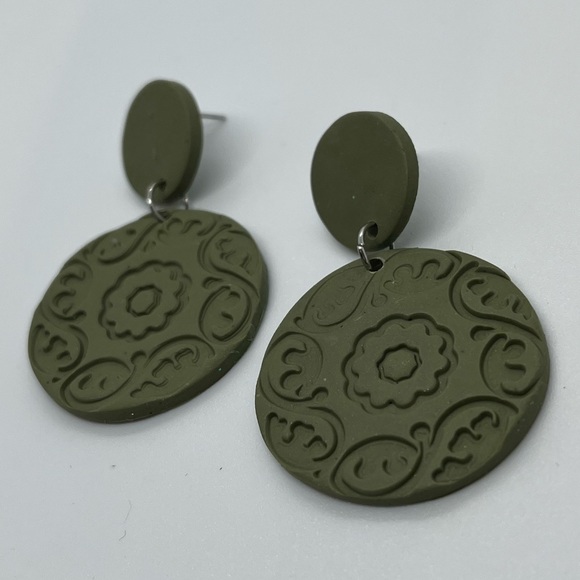 Round Handmade Earrings - Picture 4 of 5